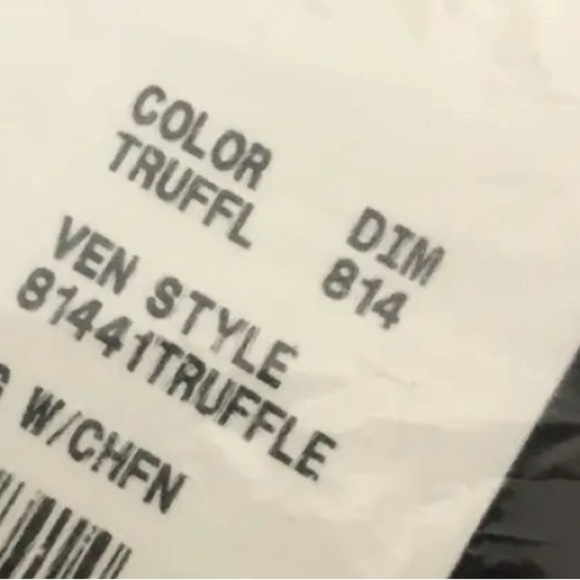 davids bridal, long black gown, polyester color truffle - Picture 5 of 15